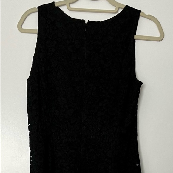 Black lace Ann Taylor a line dress - Picture 3 of 7